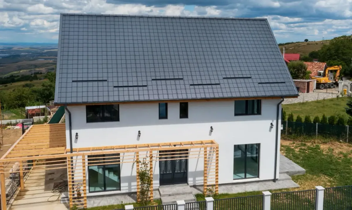 Acoperiș cu țiglă metalică Bilka Țiglă metalică Britanic