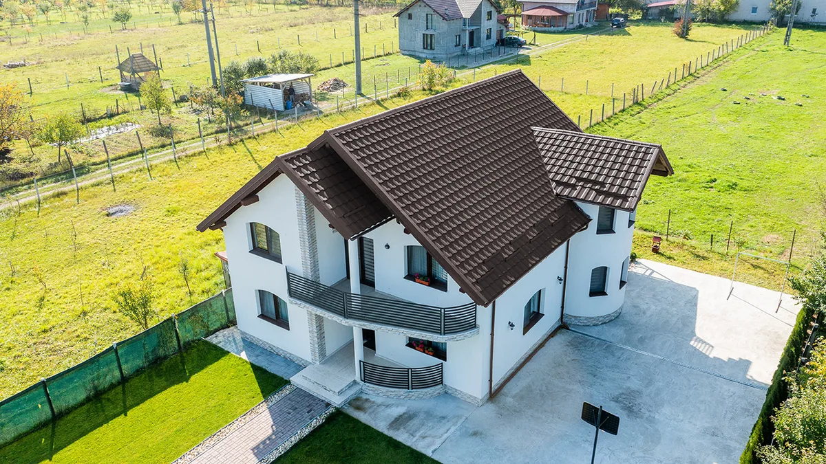 Acoperiș cu țiglă metalică Bilka Țiglă metalică Hellenic